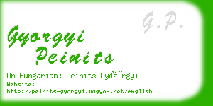 gyorgyi peinits business card